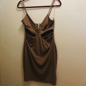 Tan Mini Dress